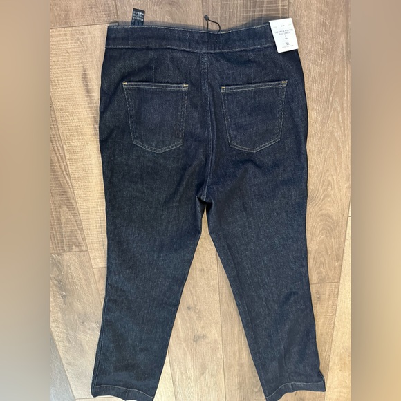 Zara Women's Size 12 Indigo Denim Bootcut Leg/Slim Fit/High Rise - Picture 4 of 8